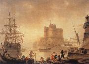 Charles-Francois de la Croix Harbour with a Fortress